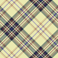 Seamless vector tartan pattern for fabric, textile, wrapping etc. Plaid background	