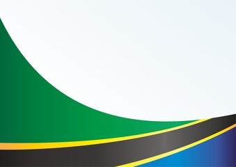 Flag of Tanzania, United Republic of Tanzania, template for the award, an official document with the flag and the symbol of the United Republic of Tanzania