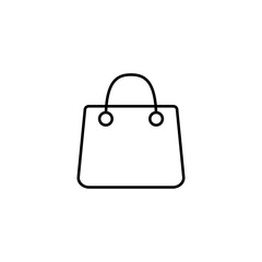 shopping bag icon element of e-commerce icon for mobile concept and web apps. Thin line shopping bag icon can be used for web and mobile. Premium icon on white background