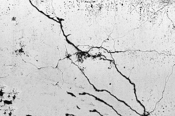 Texture of a concrete wall with cracks and scratches which can be used as a background