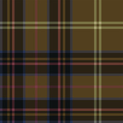 Seamless vector tartan pattern for fabric, textile, wrapping etc. Plaid background	