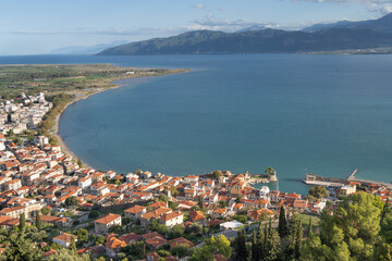 Nafpaktos, known as Lepanto during part of its history, Greece, On the north coast of the Gulf of...