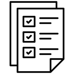 
A clipped sheet with some checkboxes describing an idea for price list icon
