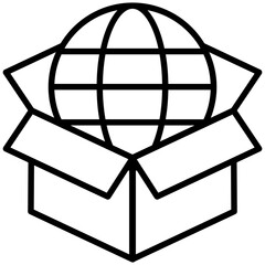 
A globe along with map pin pointer enlightening the idea for worldwide 
