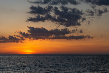 Huron Orange Sunset