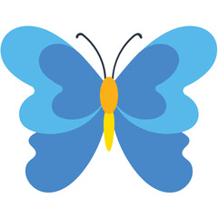 
Finest design icon for blue lepidoptera butterfly 
