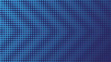 Naklejka premium Minimal blue halftone background. Circles, dots of various diameters with diagonal stripes in the form of repeating arrows. Vector illustration.