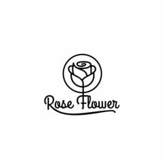 rose flower logo  exclusive design inspiration