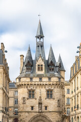 Fototapeta premium Bordeaux in France, the Grosse Cloche in the center, typical monument 