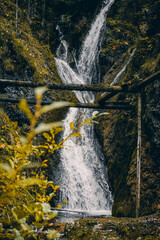 Wasserfall in herbstlicher Umgebung