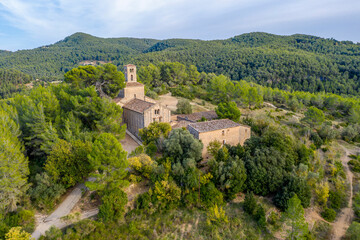 The Saint Ponce de Corbera monastery, Corbera de Llobregat (Barcelona), Catalonia Spain.