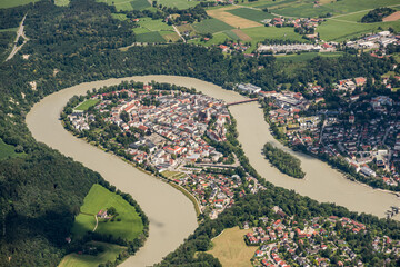 Luftbild/Aerial Wasserburg am Inn