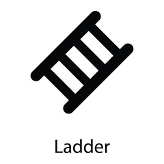 ladder glyph vector icon