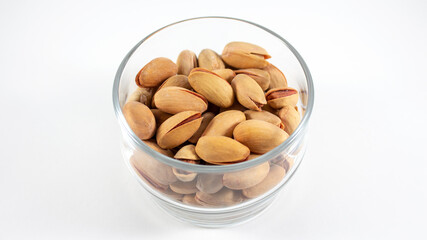 Pistachio nuts in the bowl