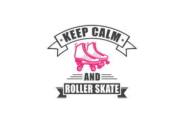 Roller Skates SVG, Keep Calm And Roller Skate, Roller Derby svg, Cut file, for silhouette, Cricut design space, vinyl cut files, Cut file, for silhouette, svg, clipart, cricut design space, Roller Ska