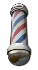 barber shop retro sign red white and blue spiral rotating cylinder 