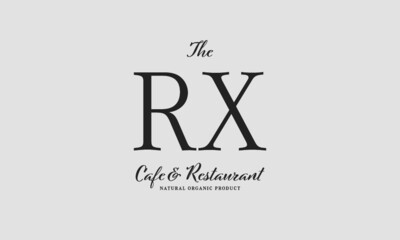 cafe restaurant premade logo initials monogram elegant luxury alphabet