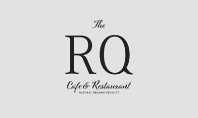 cafe restaurant premade logo initials monogram elegant luxury alphabet