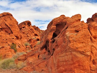 Red rocks in the Valley of Fire in Nevada