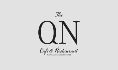 cafe restaurant premade logo initials monogram elegant luxury alphabet
