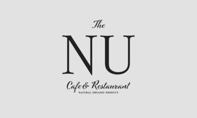cafe restaurant premade logo initials monogram elegant luxury alphabet