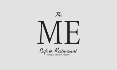 cafe restaurant premade logo initials monogram elegant luxury alphabet