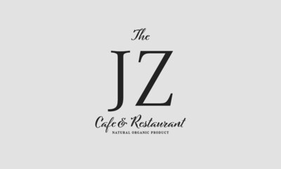cafe restaurant premade logo initials monogram elegant luxury alphabet