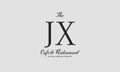 cafe restaurant premade logo initials monogram elegant luxury alphabet