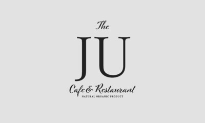 cafe restaurant premade logo initials monogram elegant luxury alphabet