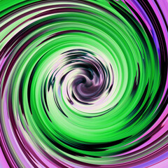 abstract background with spiral in green and pink