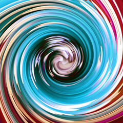 abstract background with spiral in blue and red