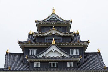 Obraz premium 岡山城の天守閣