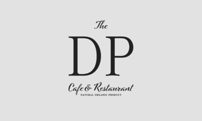 cafe restaurant premade logo initials monogram elegant luxury alphabet