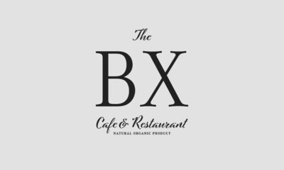 cafe restaurant premade logo initials monogram elegant luxury alphabet