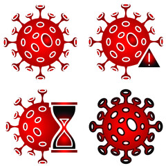 Vector illustration. Coronavirus 2019 infographic template. Flat design