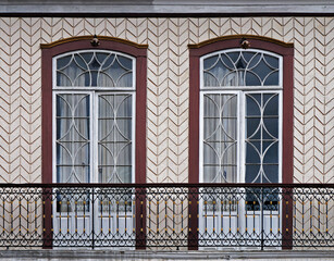 Obraz premium Balconies on facade in Ouro Preto, Brazil 