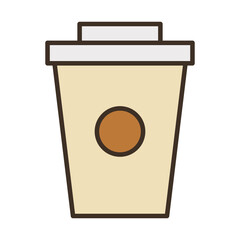 coffee plastic container fill style icon