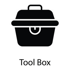 tool box glyph vector icon