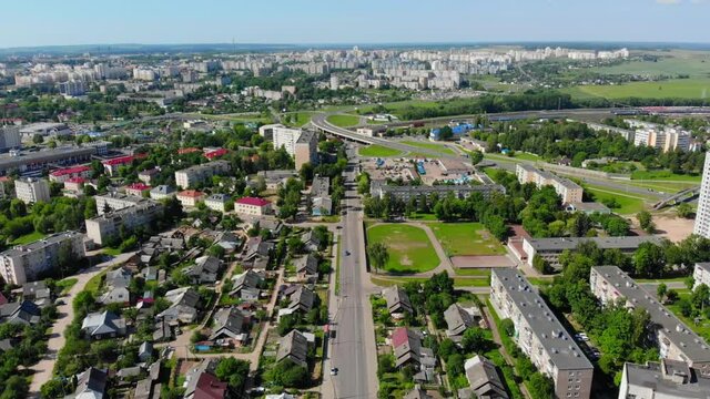 Residential microdistrict of the city of Grodno.