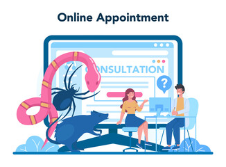 Psychiatrist online service or platform. Mental health diagnostic.