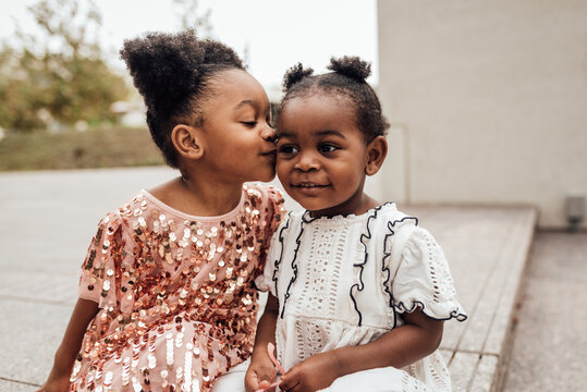 Toddler Sister in dresses