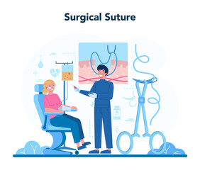 Surgeon concept. Doctor performing medical operations. Professional