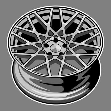 recommend clip art: car wheel illustration for conceptual design