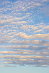 Naklejka na ściany i meble striped sky, Argentine coast. February 2020