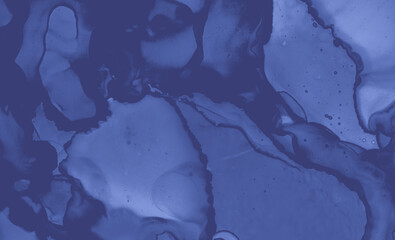 Blue Ink Texture. Wave Background. Creative 