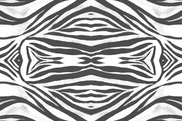 Fototapeta na wymiar Seamless Zebra Stripes. Abstract Animal Texture. 