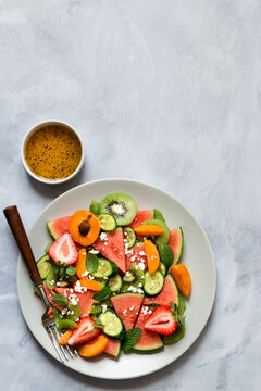 Summer Fruit Salad with Feta