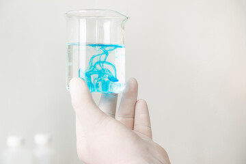 Proud enterprising man in his lab