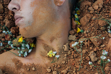 Partially Buried Body