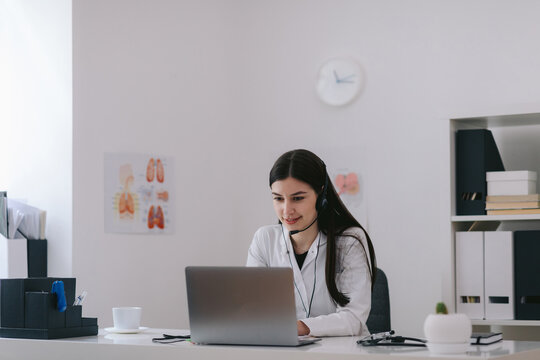 Doctor working in clinic